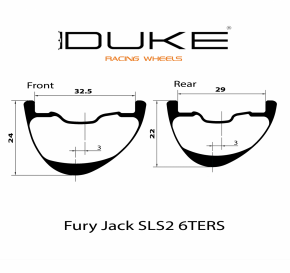 DUKE Fury Jack SLS2 6TERS - Felgensatz 29"