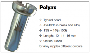 Sapim Aluminium Speichennippel Polyax 14mm